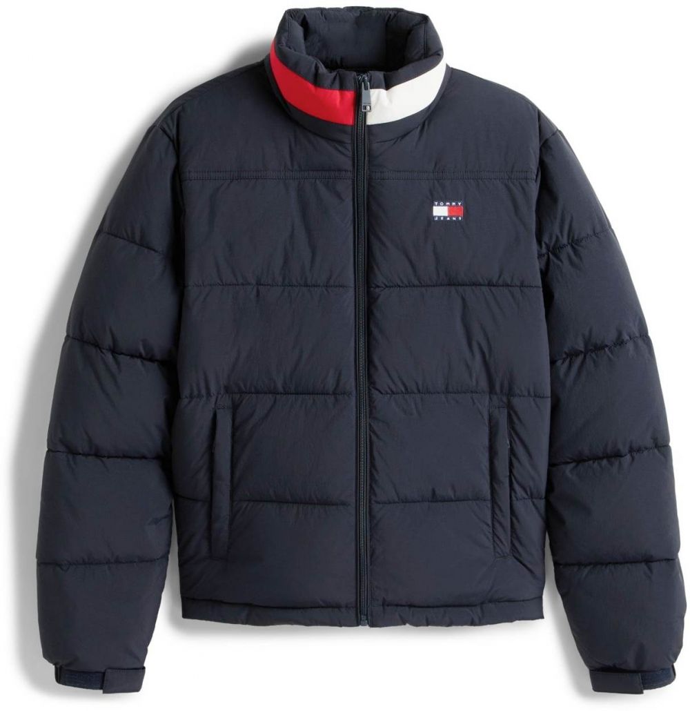 Tommy Jeans Prechodná bunda 'ESS'  tmavomodrá