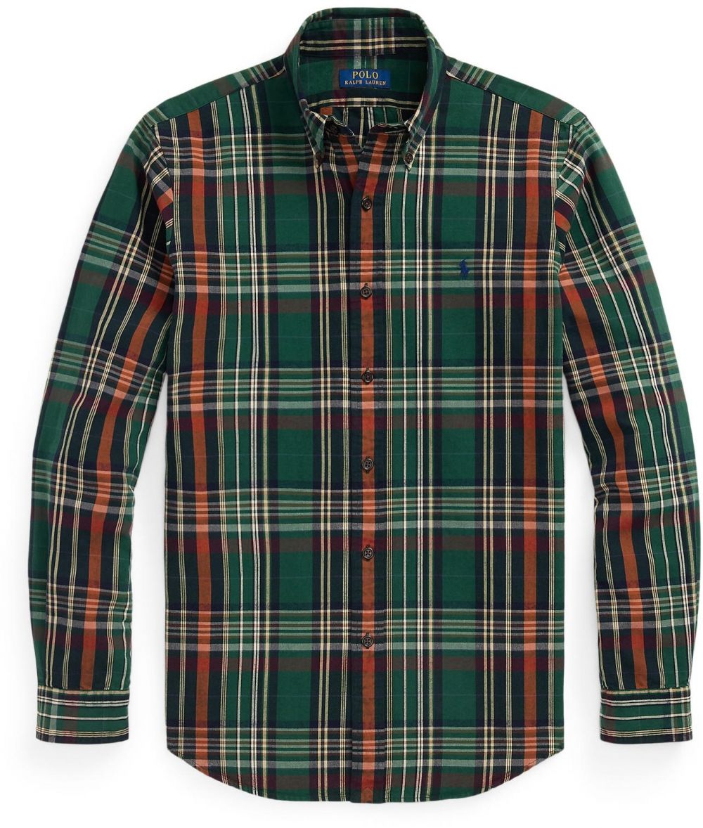 Polo Ralph Lauren Košeľa  hrdzavohnedá / zelená / tmavozelená / biela