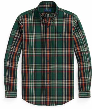 Polo Ralph Lauren Košeľa  hrdzavohnedá / zelená / tmavozelená / biela