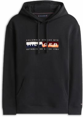 Tommy Hilfiger Big & Tall Mikina  oranžová / červená / čierna / biela