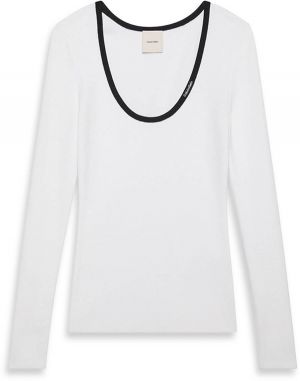 Calvin Klein Jeans Sveter  čierna / biela