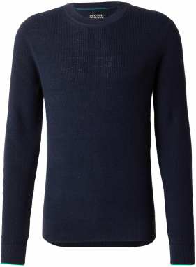 SCOTCH & SODA Sveter  tmavomodrá / zelená