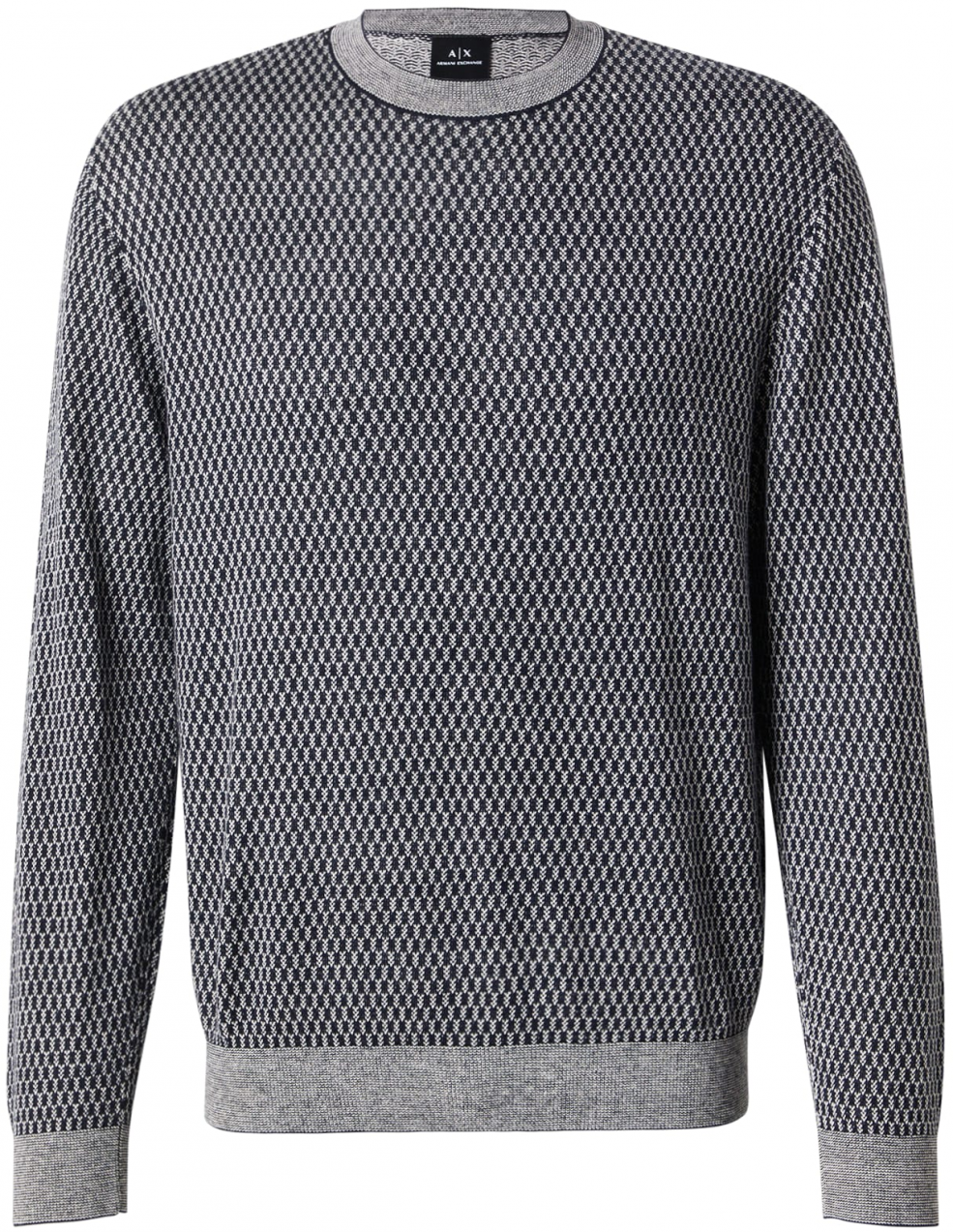 ARMANI EXCHANGE Sveter  námornícka modrá / svetlosivá