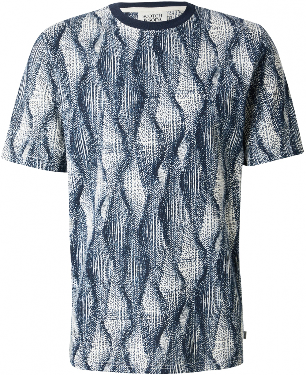 SCOTCH & SODA Tričko  modrá / biela