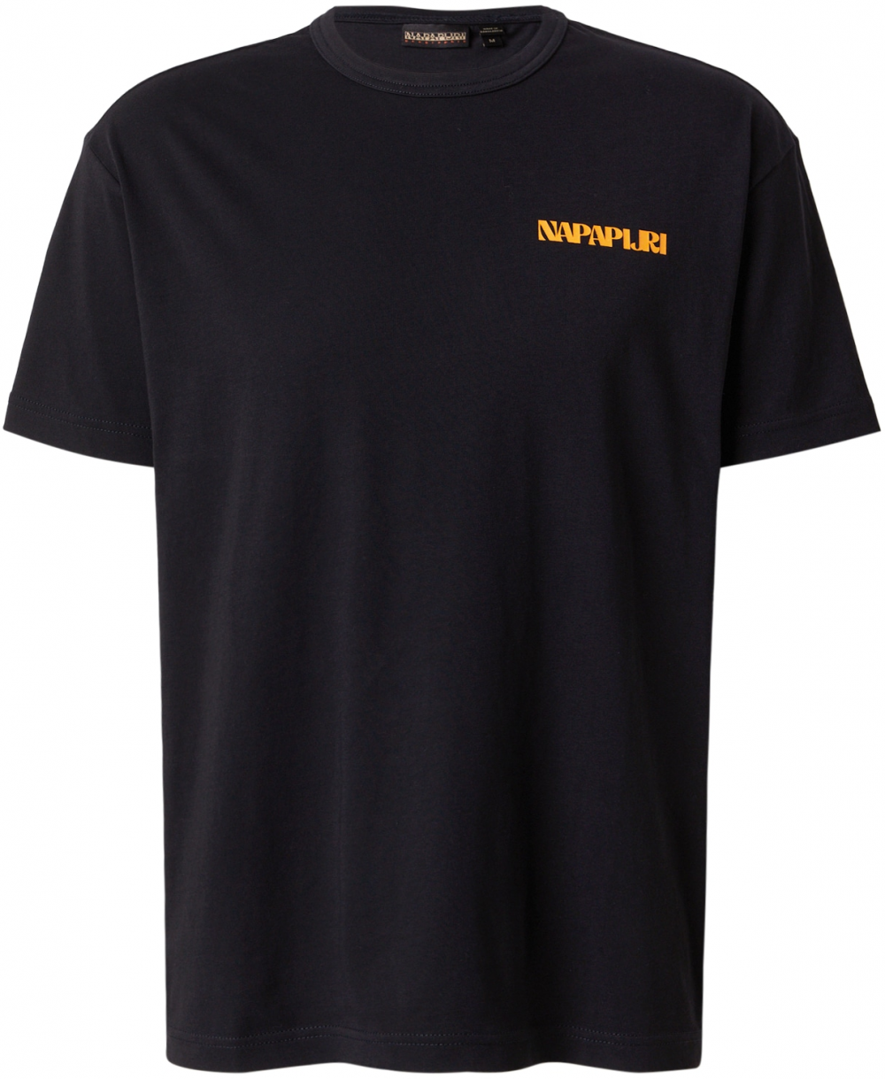 NAPAPIJRI Tričko 'S-SNIBSTON'  mätová / oranžová / čierna