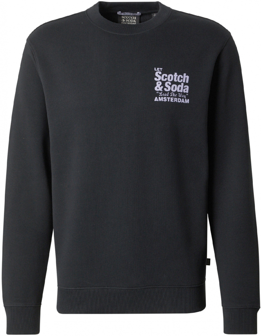 SCOTCH & SODA Mikina  levanduľová / čierna