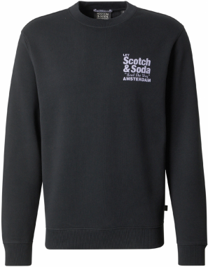 SCOTCH & SODA Mikina  levanduľová / čierna