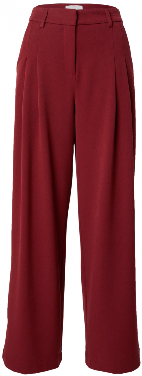 MSCH COPENHAGEN Plisované nohavice 'Henrika'  tmavočervená