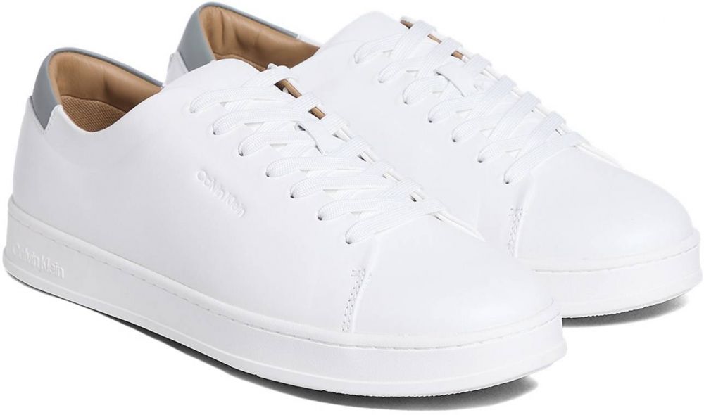 Calvin Klein Nízke tenisky  sivá / biela