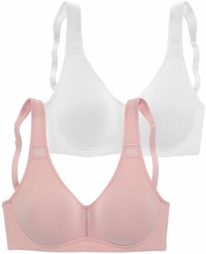 PETITE FLEUR Zmenšujúca podprsenka  ružová / biela
