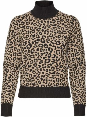 VERO MODA Sveter  béžová / čierna