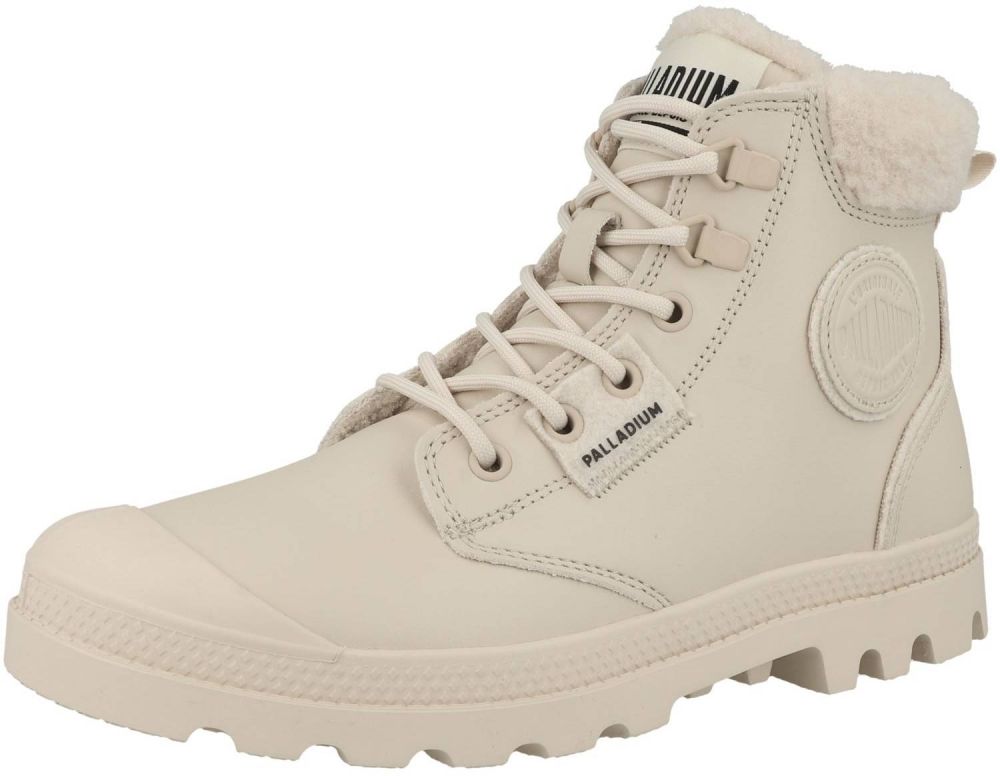 Palladium Šnurovacie členkové čižmy 'PAMPA'  béžová