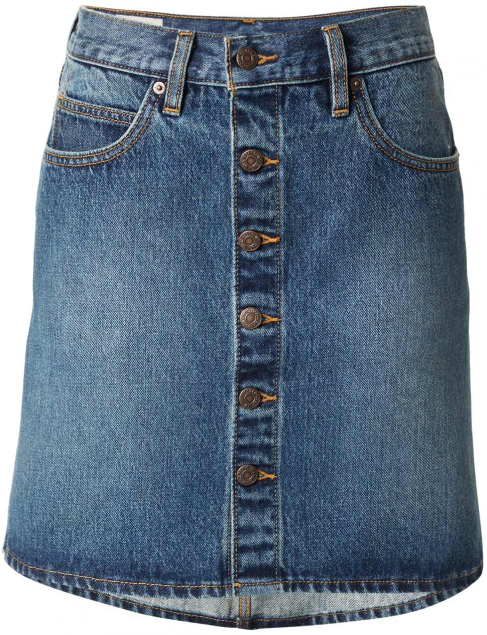 LEVI'S ® Sukňa 'Retro Button Front Skirt'  modrá denim