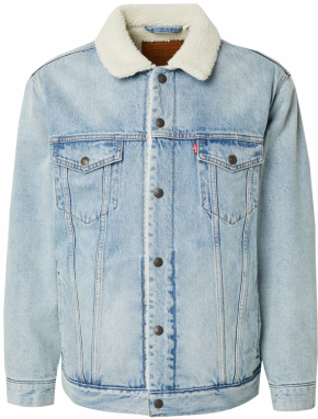 LEVI'S ® Prechodná bunda 'Relaxed Fit Sherpa Trucker Jacket'  svetlomodrá