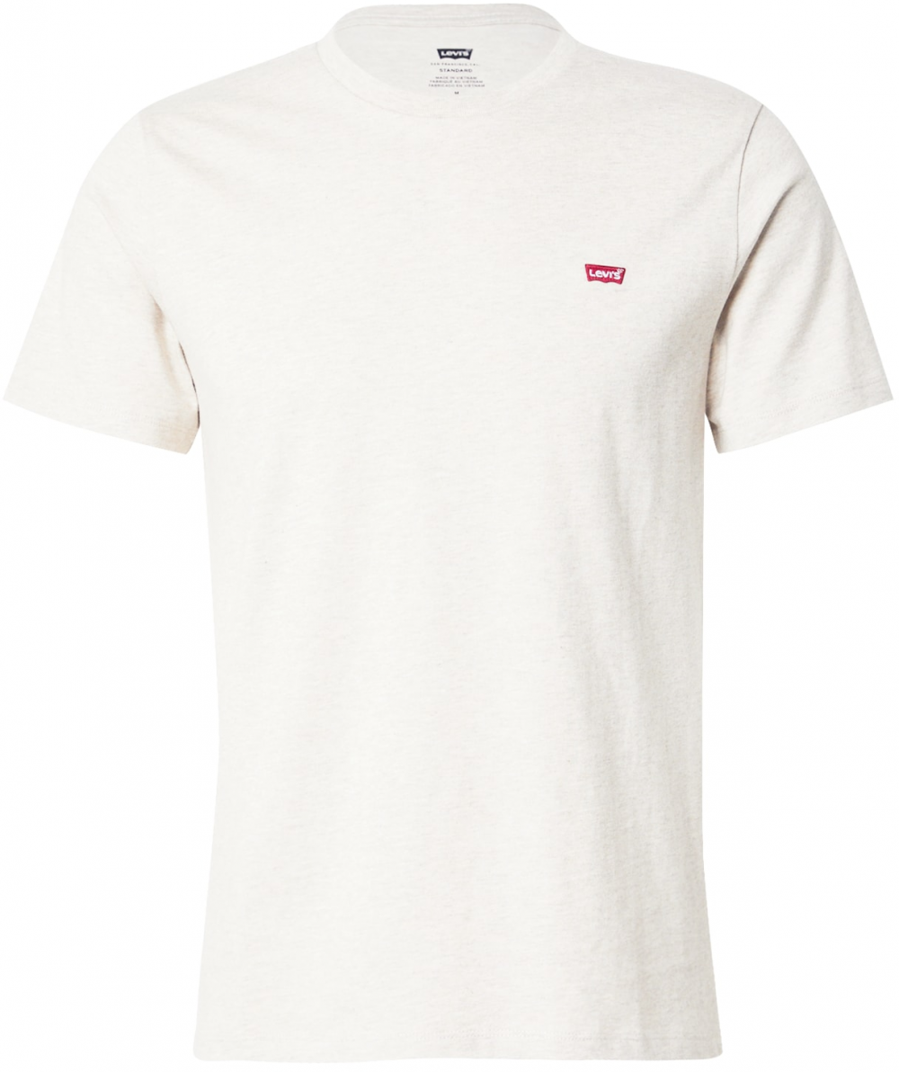 LEVI'S ® Tričko 'Original Housemark Tee'  biela melírovaná