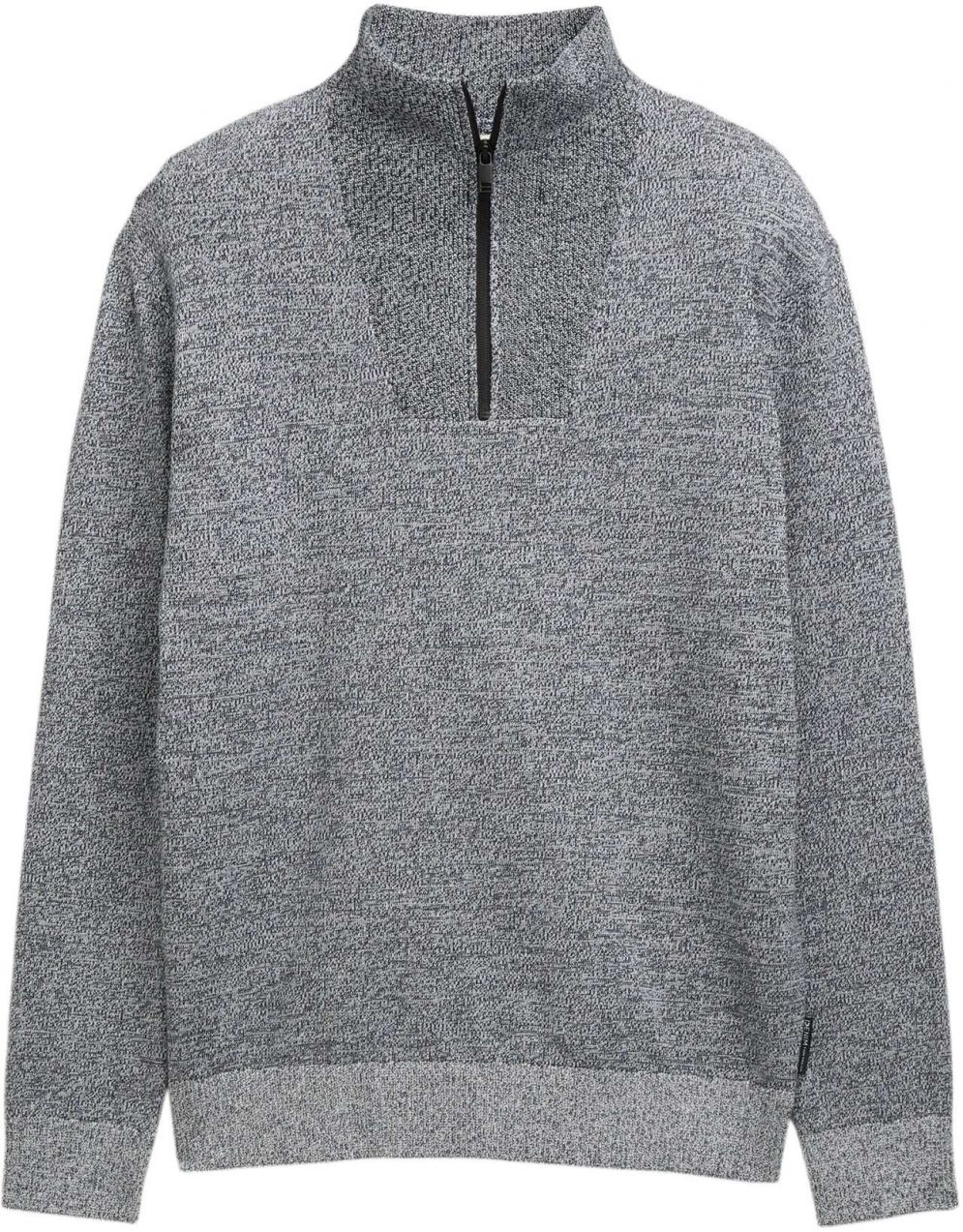 TOM TAILOR DENIM Sveter  sivá melírovaná