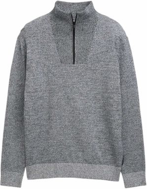 TOM TAILOR DENIM Sveter  sivá melírovaná