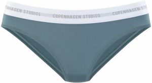 Copenhagen Studios Bikinové nohavičky  sivá / petrolejová / biela