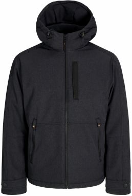 JACK & JONES Prechodná bunda 'JJEParker'  čierna melírovaná