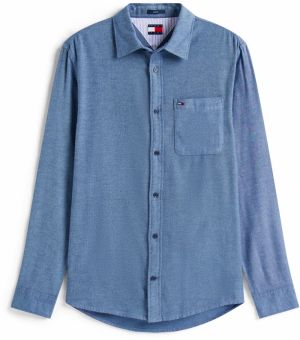 Tommy Jeans Košeľa  modrá denim