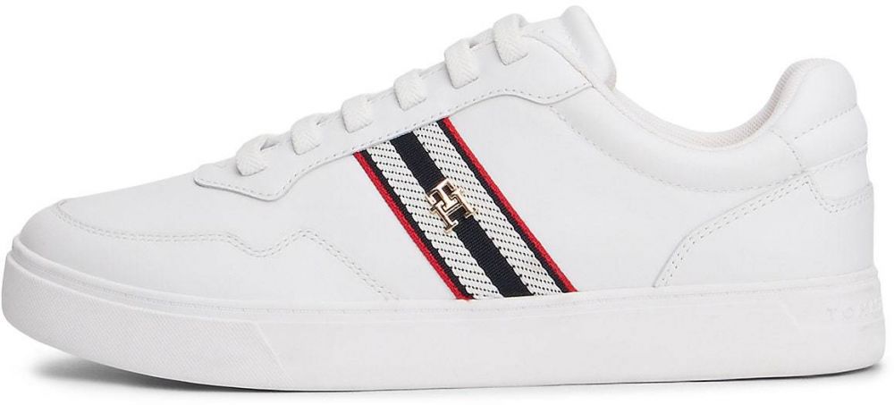 TOMMY HILFIGER Nízke tenisky  červená / čierna / biela