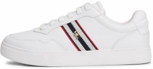 TOMMY HILFIGER Nízke tenisky  červená / čierna / biela
