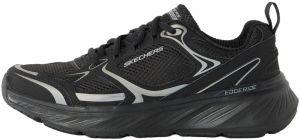 SKECHERS Nízke tenisky 'EDGERIDE - EXODIS'  čierna / strieborná
