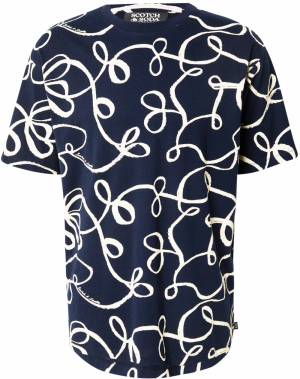 SCOTCH & SODA Tričko  béžová / námornícka modrá