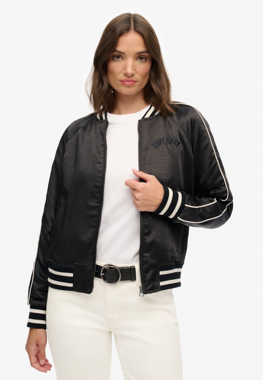 Superdry Prechodná bunda 'Suikajan'  krémová / čierna