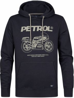 Petrol Industries Mikina 'Falls.'  sivá / čierna