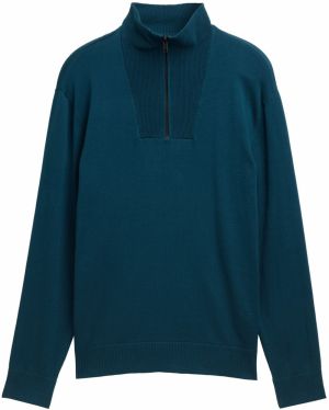 TOM TAILOR DENIM Sveter  petrolejová
