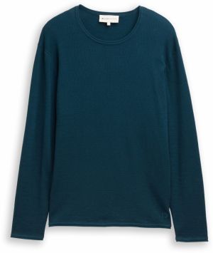 TOM TAILOR DENIM Sveter  petrolejová