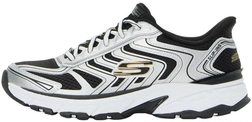 SKECHERS Športová obuv 'Stamina'  čierna / strieborná