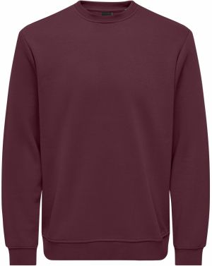 Only & Sons Mikina 'ONSConnor'  vínovo červená
