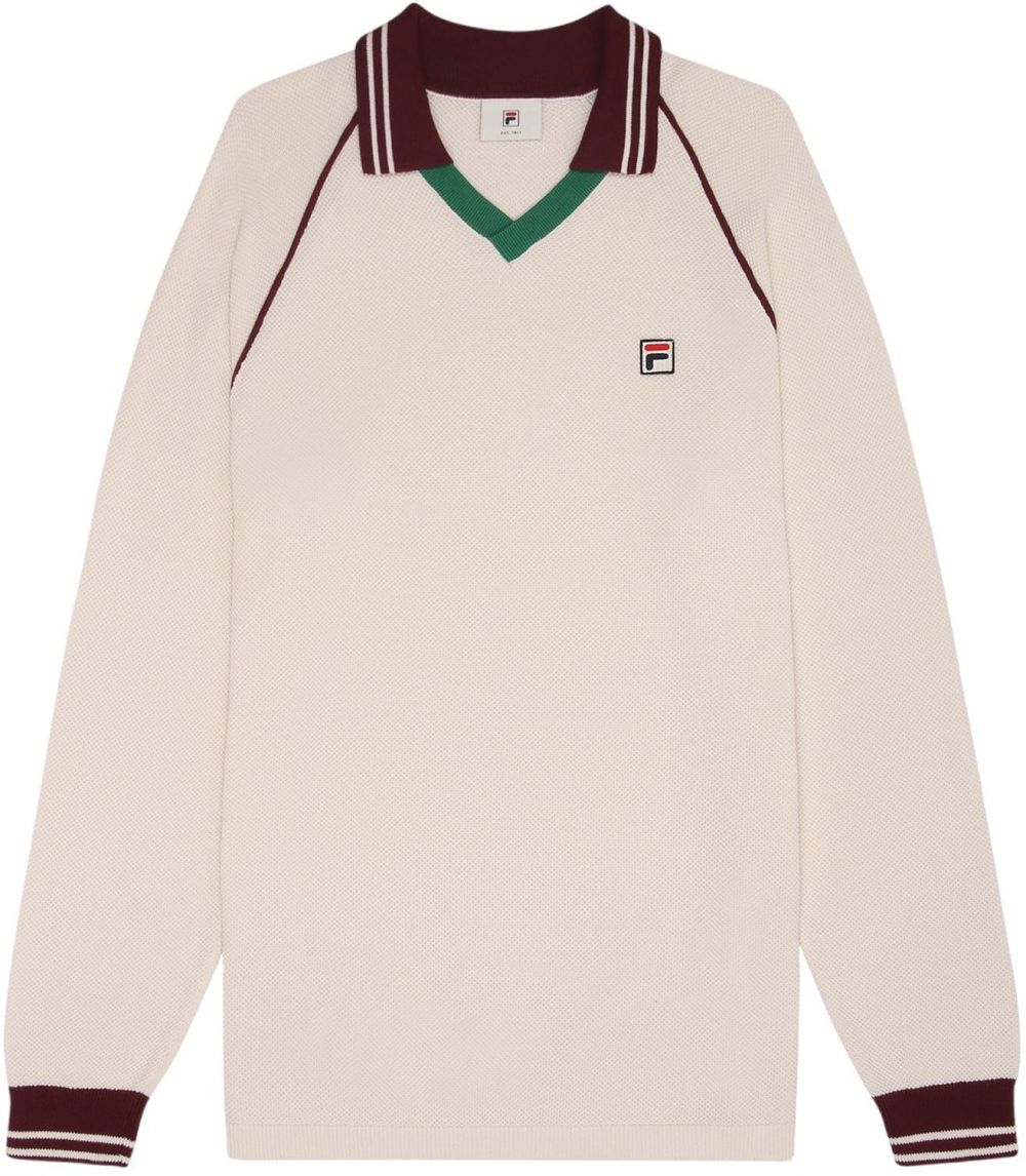 FILA Kardigán 'Molinazzo'  tmavozelená / tmavočervená / šedobiela