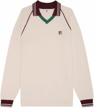 FILA Kardigán 'Molinazzo'  tmavozelená / tmavočervená / šedobiela