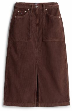 Tommy Jeans Sukňa  hnedá