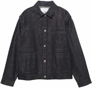 Pull&Bear Prechodná bunda  čierny denim