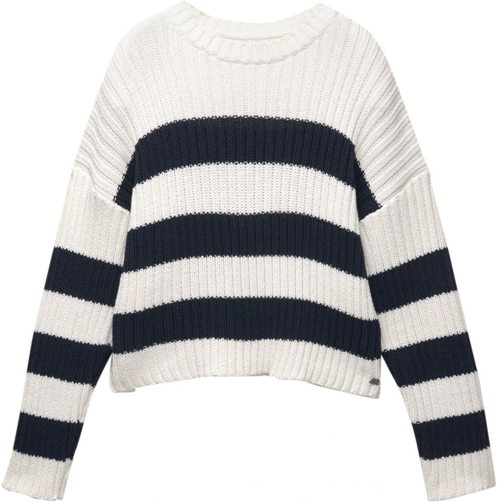 Pull&Bear Sveter 'PACIFIC'  nebielená / čierna