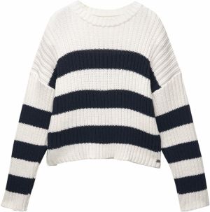 Pull&Bear Sveter 'PACIFIC'  nebielená / čierna