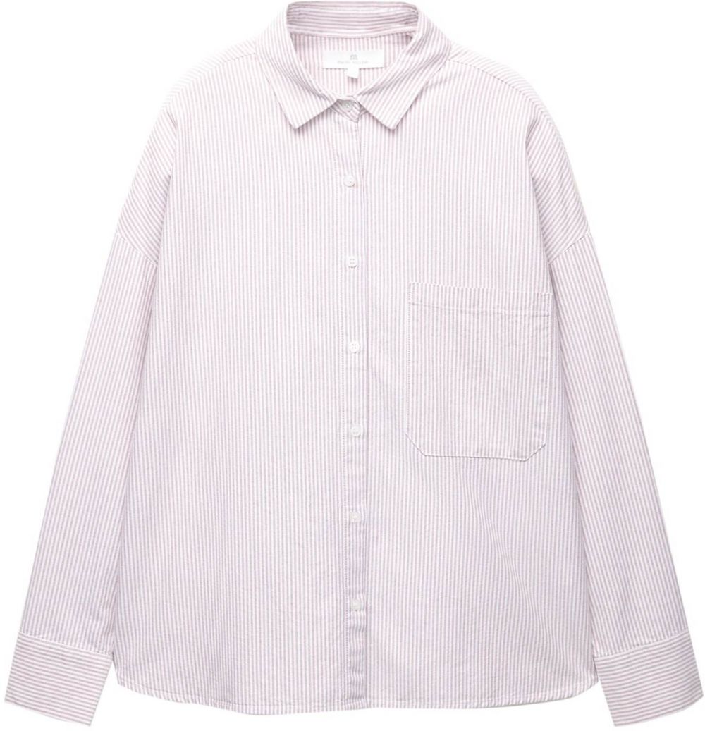 Pull&Bear Blúzka 'PACIFIC'  svetlofialová / biela