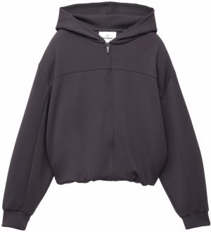 Pull&Bear Tepláková bunda  tmavosivá