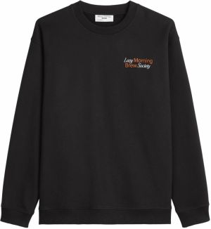 Marc O'Polo DENIM Mikina  tmavooranžová / čierna / biela