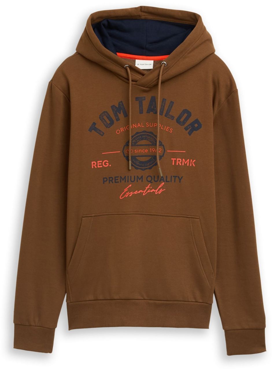 TOM TAILOR Mikina  námornícka modrá / okrová / homárová