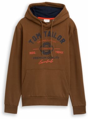 TOM TAILOR Mikina  námornícka modrá / okrová / homárová