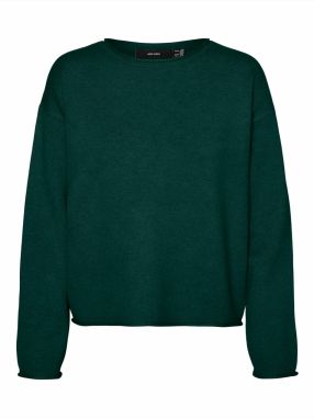VERO MODA Sveter 'VMSABA'  tmavozelená