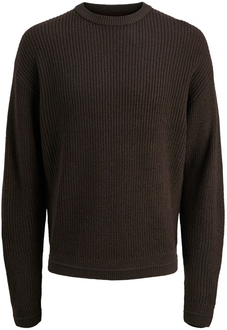 JACK & JONES Sveter 'JJKaito'  tmavohnedá