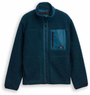 TOM TAILOR DENIM Flisová bunda  petrolejová