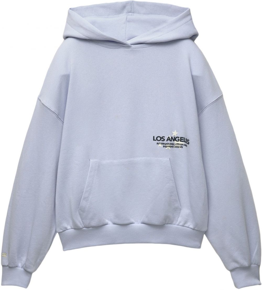 Pull&Bear Mikina 'PACIFIC'  námornícka modrá / pastelovo modrá / biela