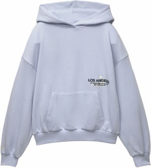 Pull&Bear Mikina 'PACIFIC'  námornícka modrá / pastelovo modrá / biela